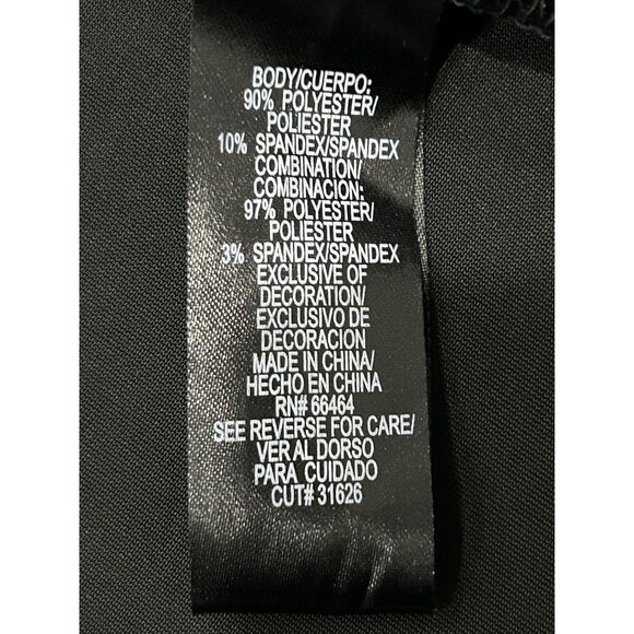 Sandra Darren Womens Black Sleeveless Velvet Dress Belted Size 12 - Picture 5 of 8